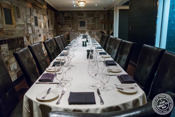 Oak room at Angus Club Steakhouse in New York, NY