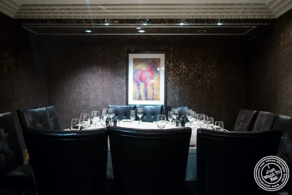 Cork room at Angus Club Steakhouse in New York, NY