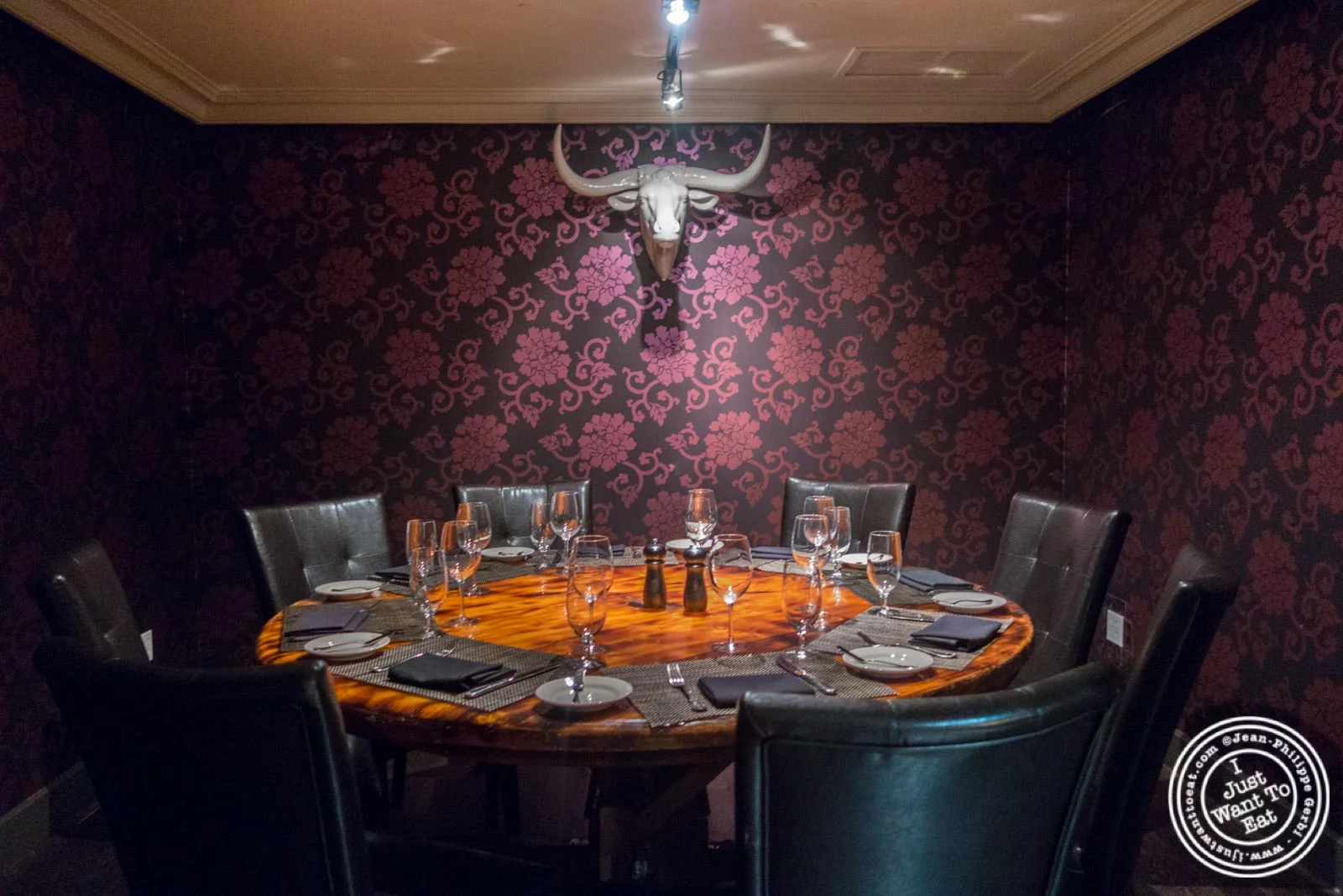 Chef's room at Angus Club Steakhouse in New York, NY