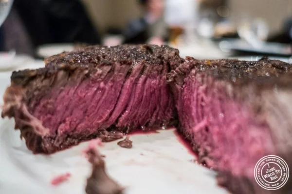 Filet mignon at Angus Club Steakhouse in New York, NY