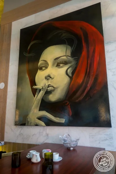 Painting of Sophia Loren at Torino, Italian Restaurant in New York, NY