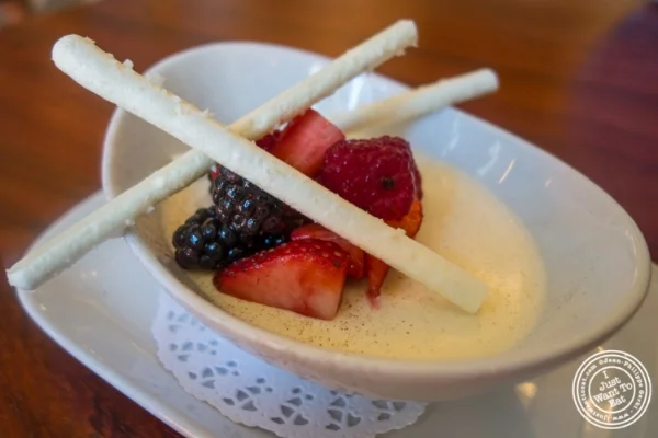 Panna cotta at Torino, Italian Restaurant in New York, NY