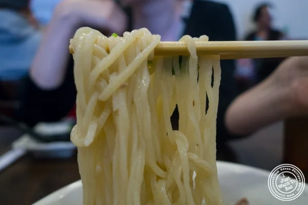  lamian or hand pulled noodles at Kung Fu Little Steamed Buns Ramen in New York, NY