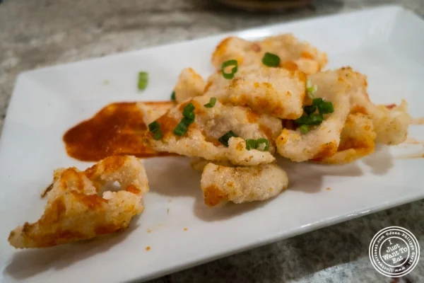Sotong Goreng or fried squid at Laut in New York, NY
