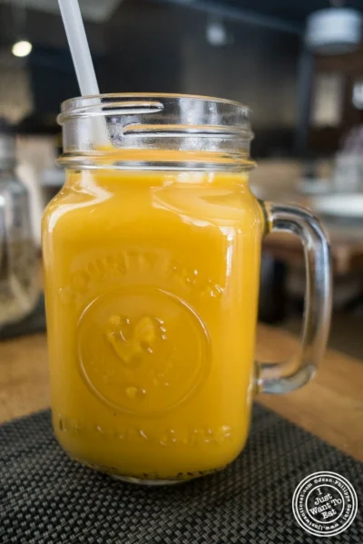 mango lassi at Bhatti Indian Grill in New York, NY