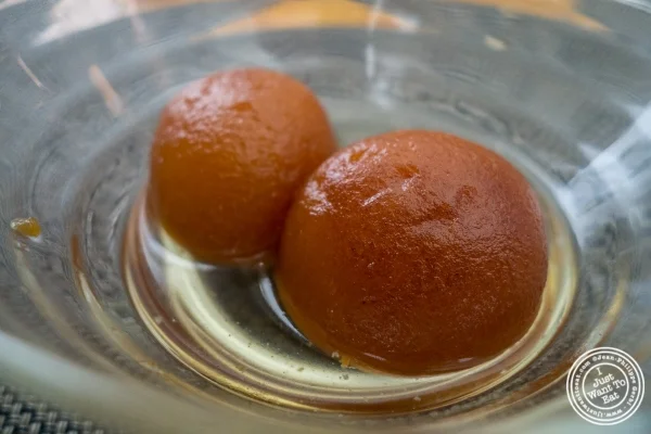 gulab jamun at Bhatti Indian Grill in New York, NY