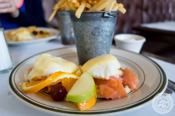 Salmon benedict at Elysian Café, Hoboken, NJ