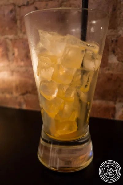 Thai iced tea at Bangkok House in Hell's Kitchen, NY, New York