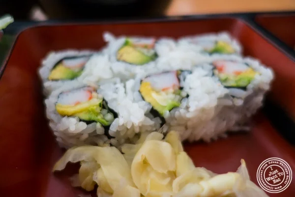 California rolls at Kikku Japanese Restaurant in New York, NY