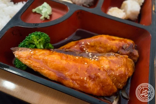 salmon teriyaki at Kikku Japanese Restaurant in New York, NY