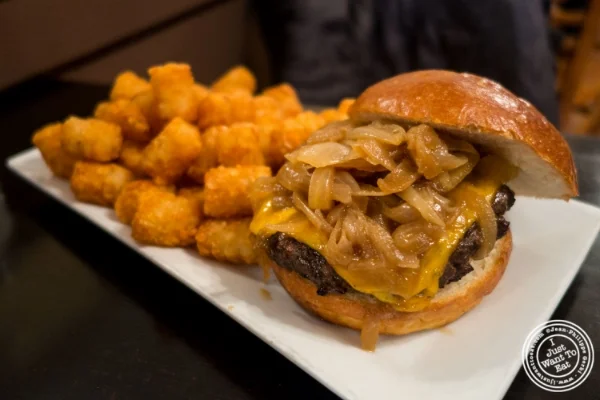 Burger at The Burger Bistro in the Upper East Side, New York, NY