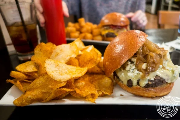 Burger at The Burger Bistro in the Upper East Side, New York, NY