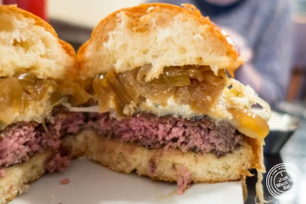 Burger at The Burger Bistro in the Upper East Side, New York, NY