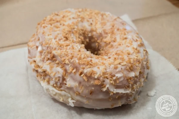 Toasted coconut donut at Dough in Chelsea, New York, NY