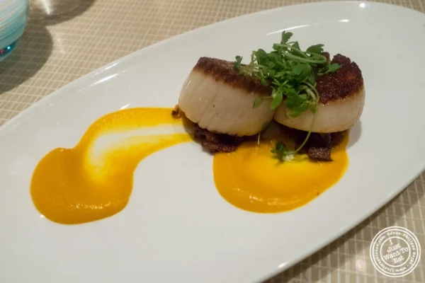 Diver Scallops at Maze by Gordon Ramsay in New York, NY