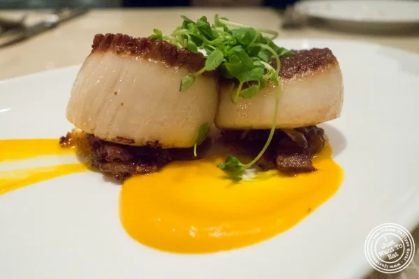 Diver Scallops at Maze by Gordon Ramsay in New York, NY