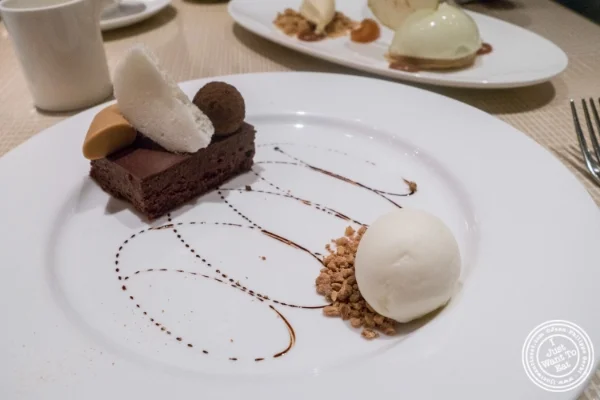 Chocolate decadence at Maze by Gordon Ramsay in New York, NY