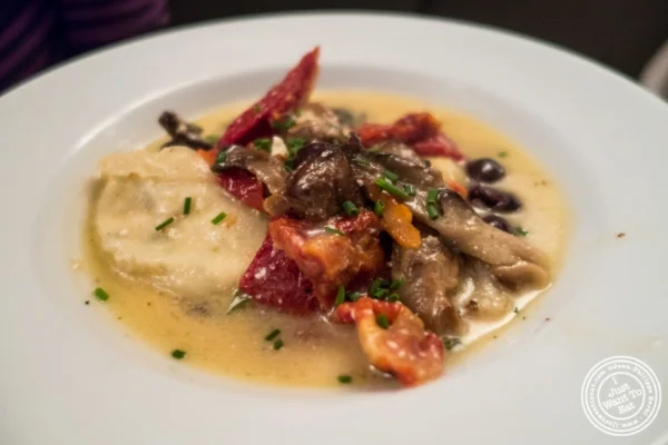Mascarpone and ricotta dumplings at Eatery, Theater District, NYC, New York
