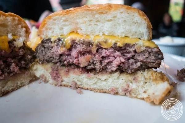 Burger at Hudson Tavern in Hoboken, NJ