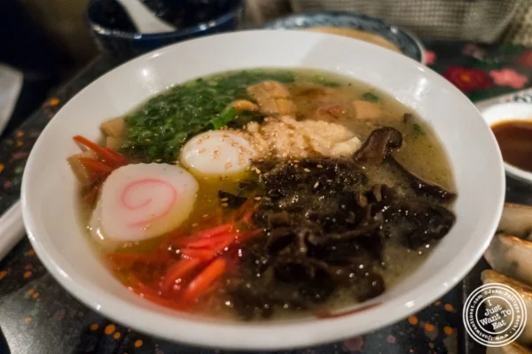 Tokontsu ramen at Zutto, Japanese American Pub in Tribeca, NYC, New York