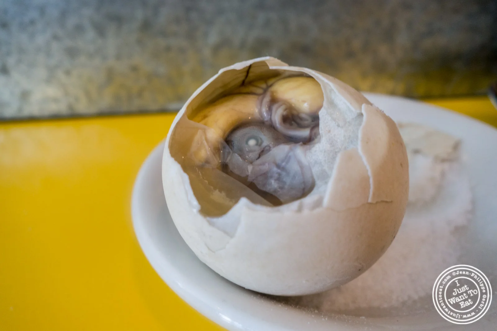 My first Balut at Jeepney, a Filipino Gastropub in New York, NY