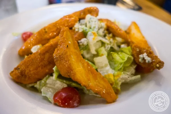 Buffalo chicken salad at Heartland Brewery in New York, NY