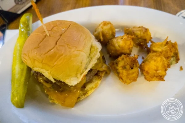 Burger at Heartland Brewery in New York, NY