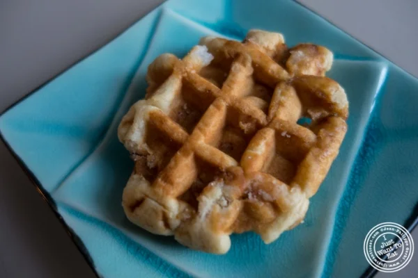 Belgian waffle at Woops Macarons and Cookies in NYC, New York