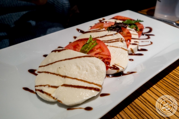 Homemade mozzarella and tomato at Mikie Squared in Hoboken, NJ