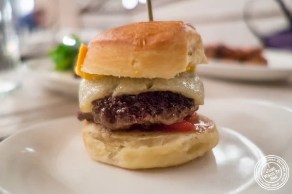 Lamb slider at Telepan Local in TriBeCa, New York, NY