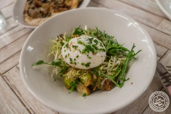 Brussels sprout salad at Telepan Local in TriBeCa, New York, NY