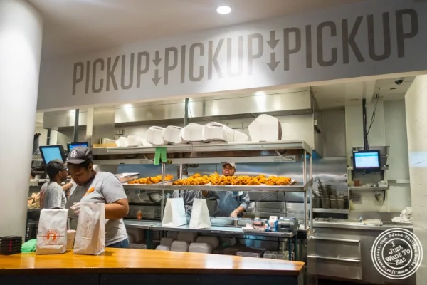 Pickup at Blue Ribbon Fried Chicken in the East Village, New York, NY