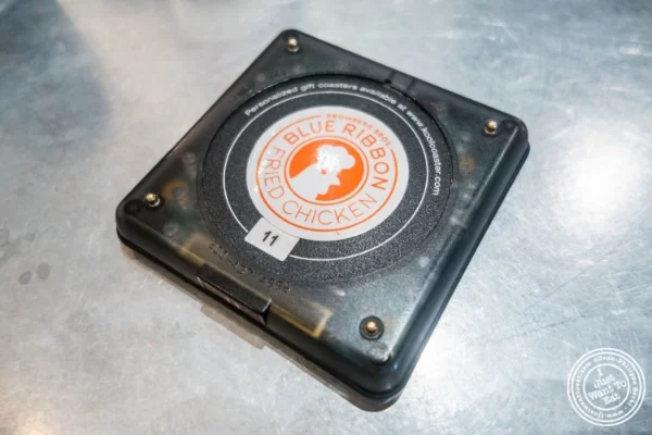 Buzzer at Blue Ribbon Fried Chicken in the East Village, New York, NY