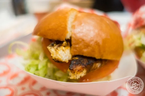 The Natural sandwich at Blue Ribbon Fried Chicken in the East Village, New York, NY