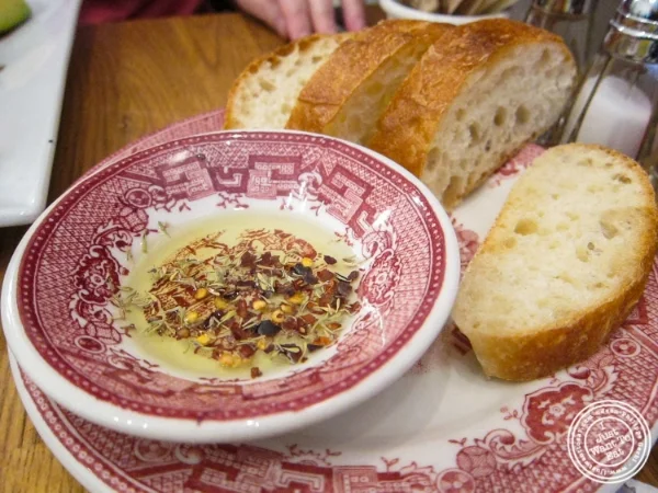 Bread at La bouche cafe in Hoboken, New Jersey