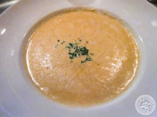 Spicy Maryland Crab style soup at Bistro 1051 in Clark, NJ