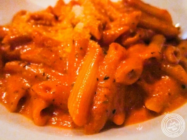 Penne vodka at Bistro 1051 in Clark, NJ