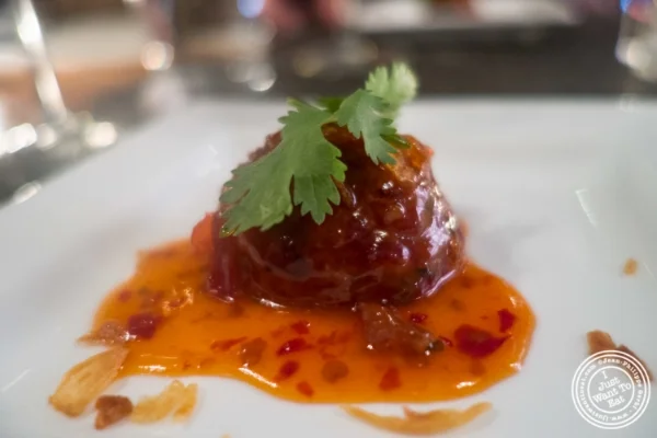 Thai style meatballs at Flight in New York, NY