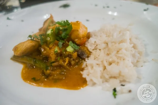 Thai curry chicken at Flight in New York, NY