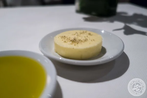 Butter and olive oil at Ai Fiori in New York, NY