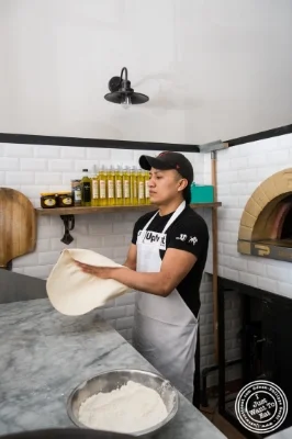 Making pizza at Via Vai in Astoria, NY