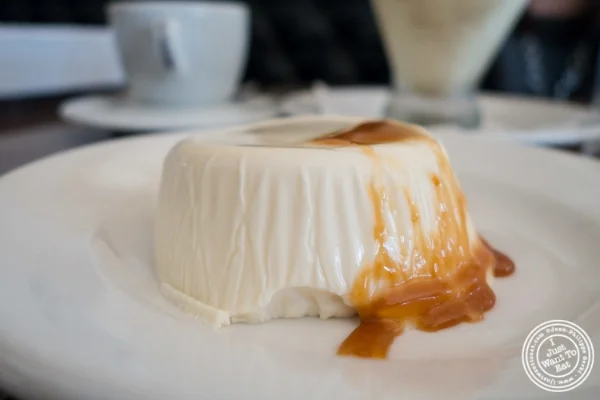 Panna cotta at Via Vai in Astoria, NY