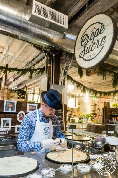 Crêpe sucre at The Gansevoort Market in New York, NY