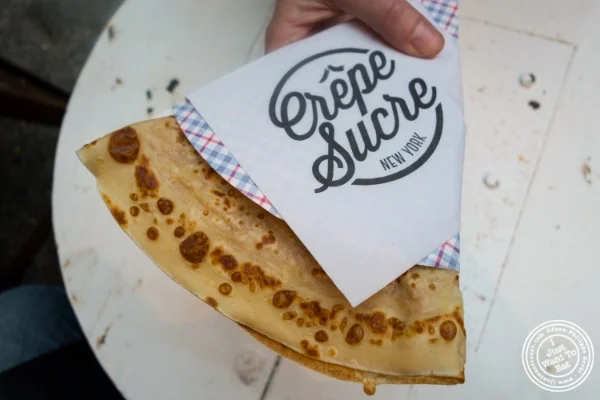 Butter and sugar crepe at Crêpe sucre at The Gansevoort Market in New York, NY