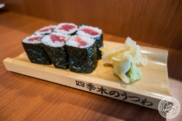 Tuna roll at Sushi Dojo Express at The Gansevoort Market in New York, NY