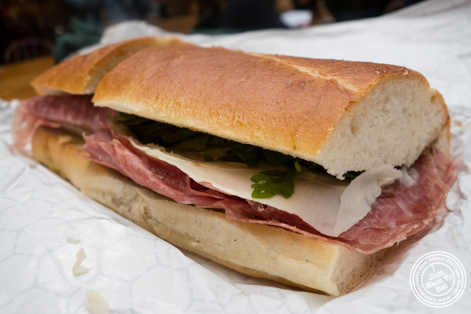 Cappone Hero at Cappone's Salumeria at The Gansevoort Market in New York, NY
