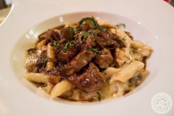 Veal kidneys Escargots at Cercle Rouge, French Bistro in Tribeca, New York, NY