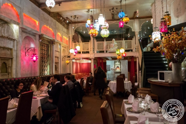 Dining room at Devi, Indian restaurant in NYC, New York