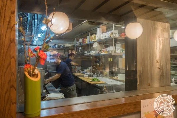 Kitchen at Menkui-Tei Ramen Shop in The East Village, New York, NY