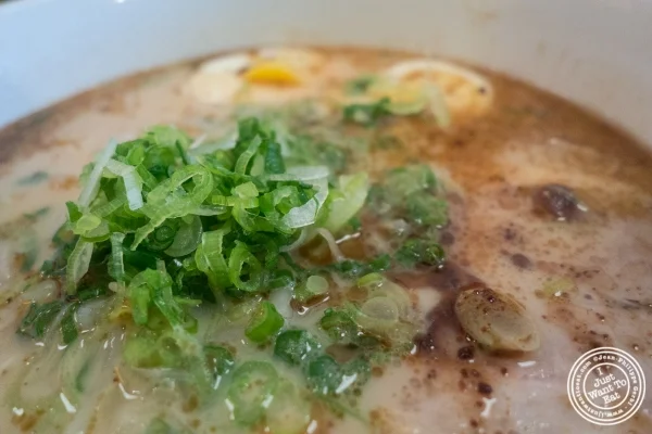 Tonkotsu ramen at Menkui-Tei Ramen Shop in The East Village, New York, NY
